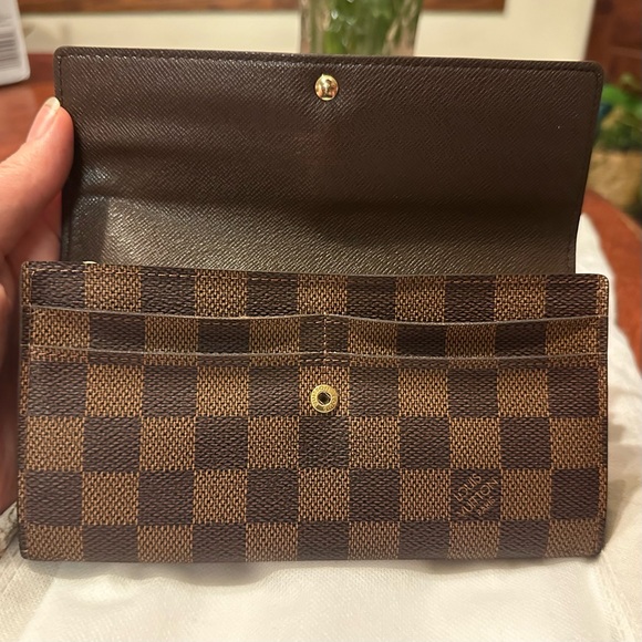 Louis Vuitton Damier wallet LV LONG WALLET LV DAMIER Excellent- see photos - Picture 7 of 16